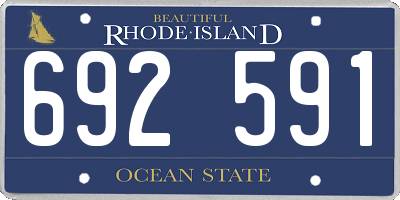 RI license plate 692591