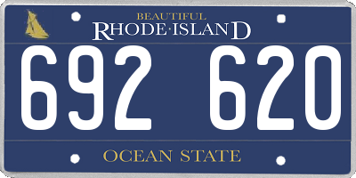 RI license plate 692620