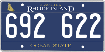 RI license plate 692622