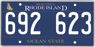 RI license plate 692623