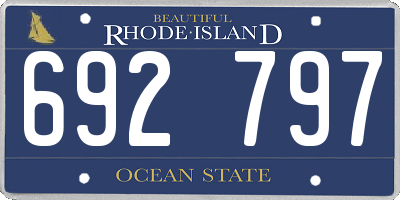 RI license plate 692797