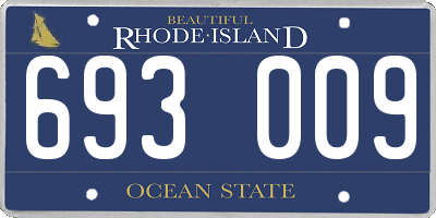RI license plate 693009
