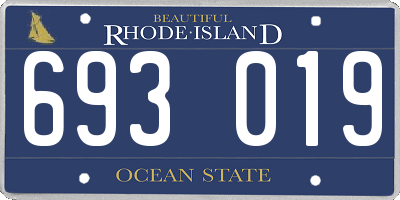 RI license plate 693019