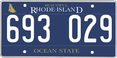 RI license plate 693029