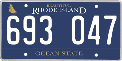 RI license plate 693047