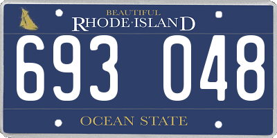 RI license plate 693048
