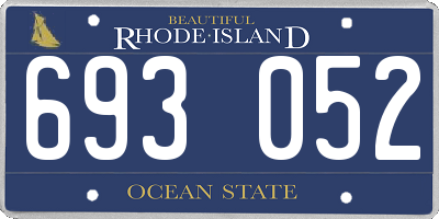 RI license plate 693052