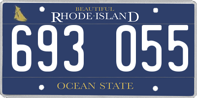 RI license plate 693055