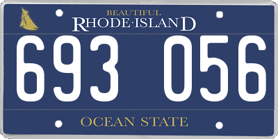 RI license plate 693056