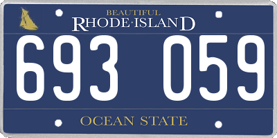 RI license plate 693059
