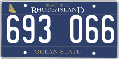 RI license plate 693066