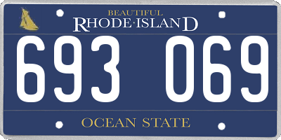 RI license plate 693069