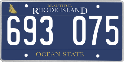 RI license plate 693075