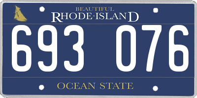 RI license plate 693076
