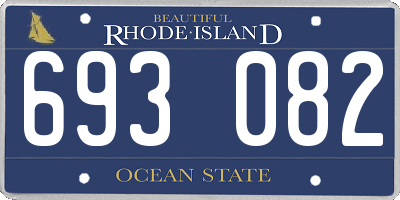 RI license plate 693082