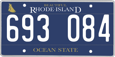 RI license plate 693084