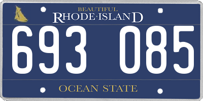 RI license plate 693085