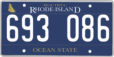 RI license plate 693086
