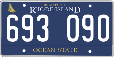 RI license plate 693090