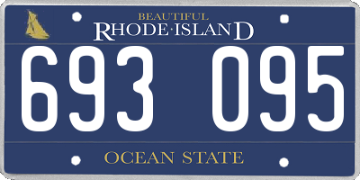 RI license plate 693095