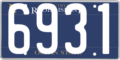 RI license plate 6931