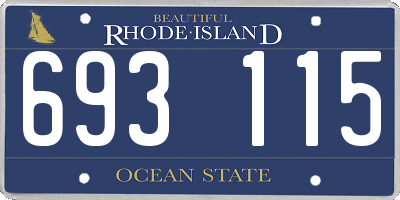 RI license plate 693115