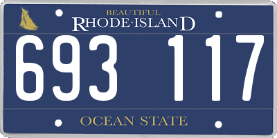 RI license plate 693117