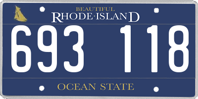 RI license plate 693118