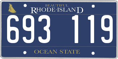 RI license plate 693119