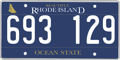 RI license plate 693129