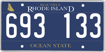 RI license plate 693133