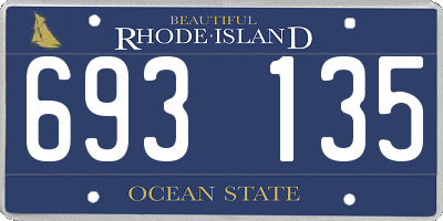RI license plate 693135