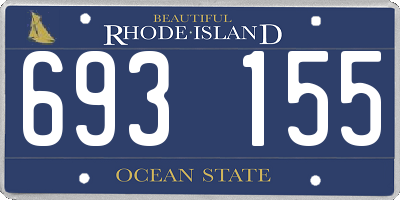 RI license plate 693155