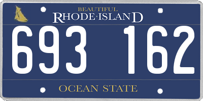 RI license plate 693162