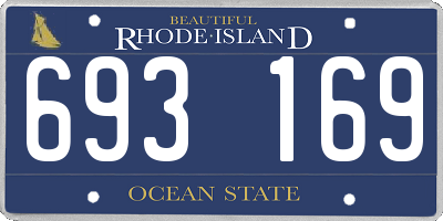 RI license plate 693169