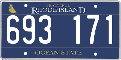 RI license plate 693171
