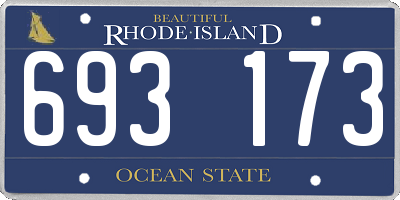 RI license plate 693173