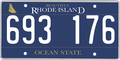 RI license plate 693176