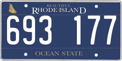 RI license plate 693177