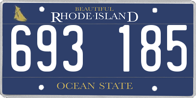 RI license plate 693185