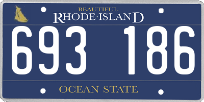 RI license plate 693186