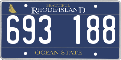 RI license plate 693188