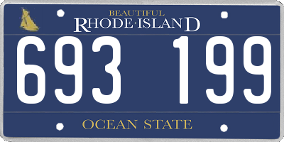RI license plate 693199