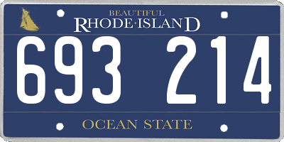 RI license plate 693214