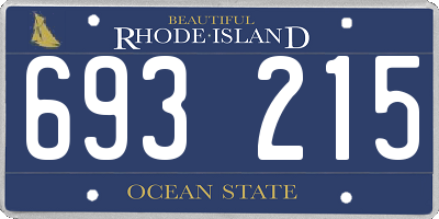 RI license plate 693215