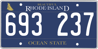 RI license plate 693237