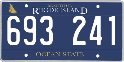 RI license plate 693241