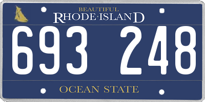RI license plate 693248