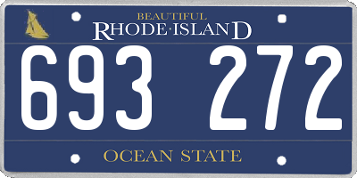 RI license plate 693272