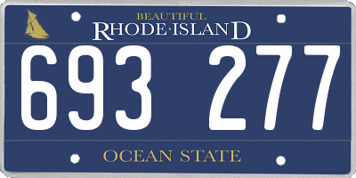 RI license plate 693277